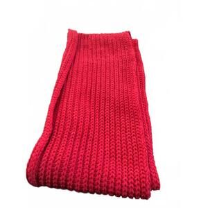 J. Jill Cozy Chunky Knit Red  Infinity Scarf